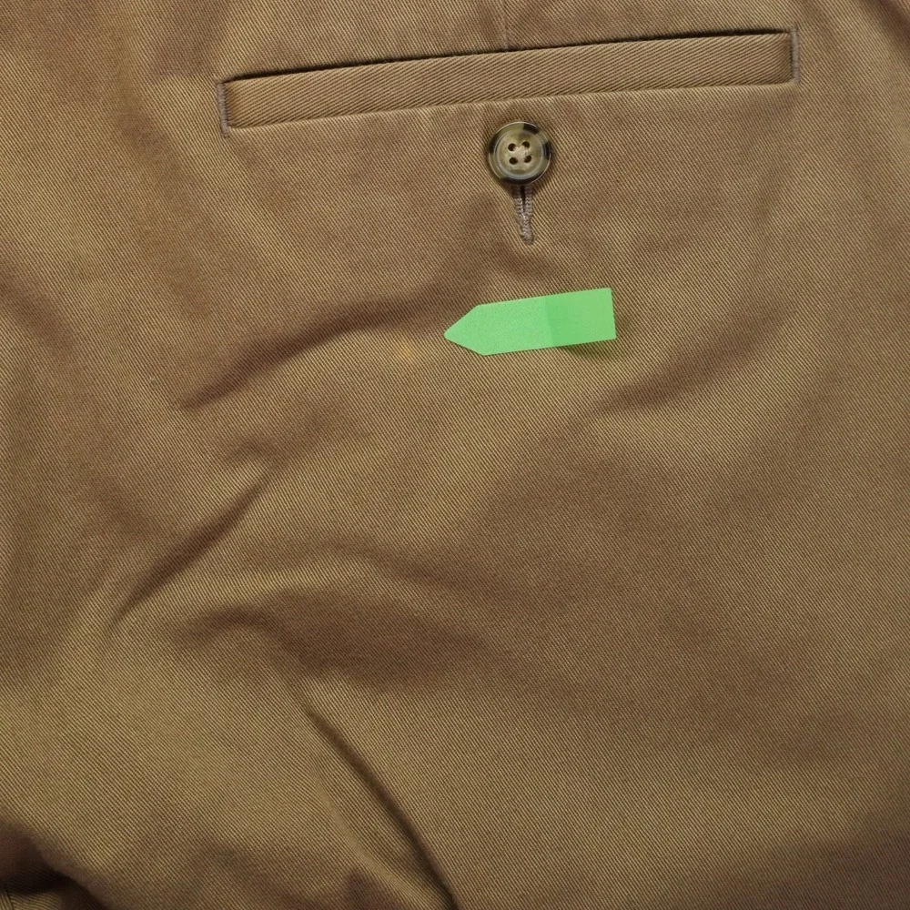Roundtree & Yorke Pants Mens 40x34 TravelSmart Core Comfort Waistband Flex Khaki